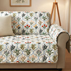 Ivory Botanica Sofa Cover