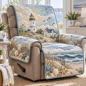 Ivory Coastal Beacon Sofa Cover - Made to Order
