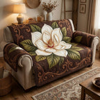Ivory Magnolia Dream Sofa Cover
