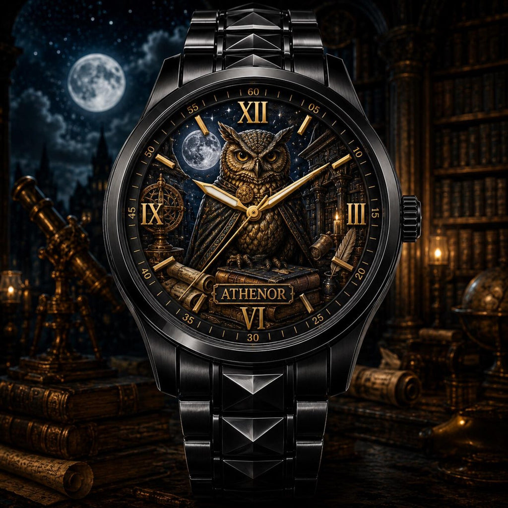 Personalized Owl Watch II with a custom name set into the design