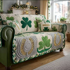 Jade Shamrock Dream Sofa Cover