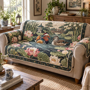 Japanese Mandarin Duck Sofa Cover - Made to Order