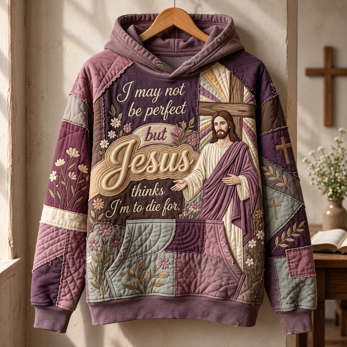 Jesus Believes Me hoodie, all-over print