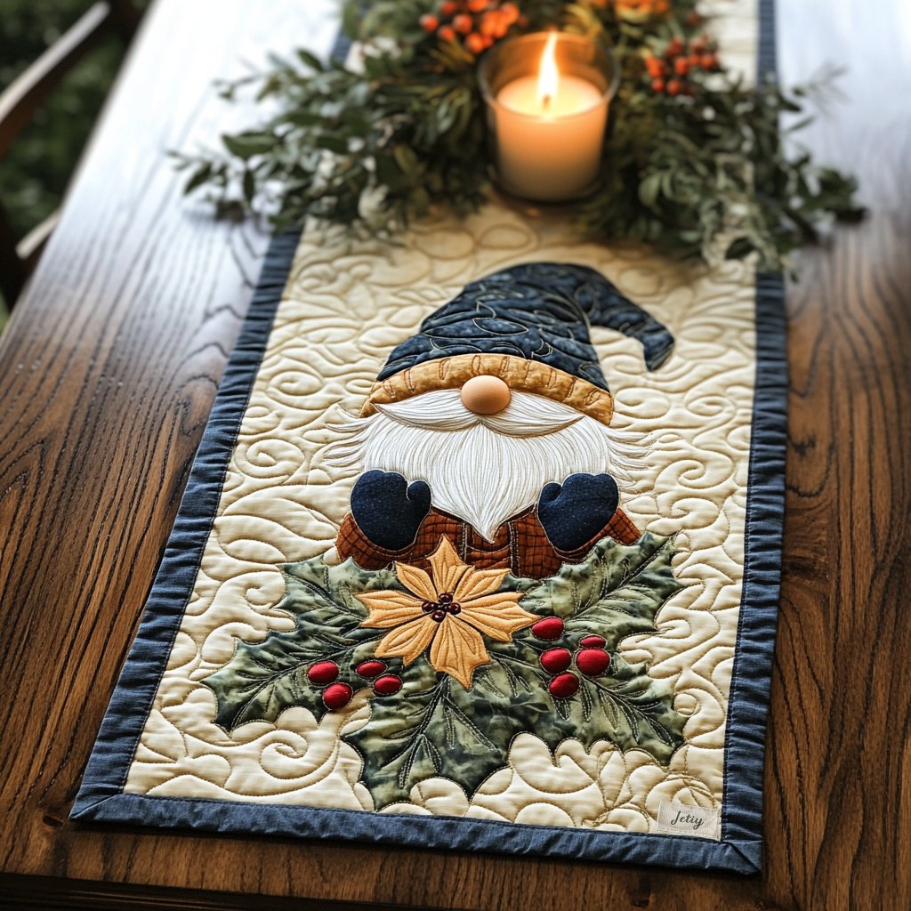 Jolly Gnome Path Table Runner