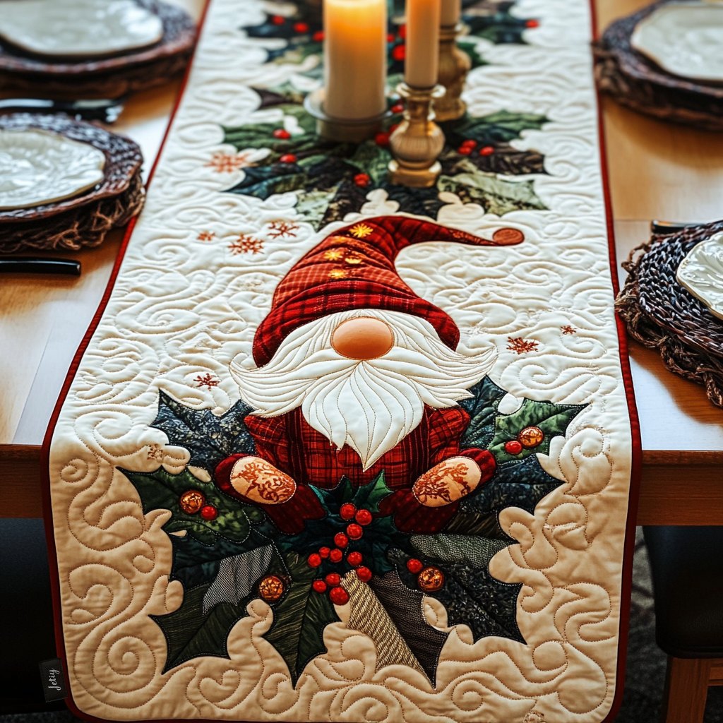Jolly Holly Table Runner
