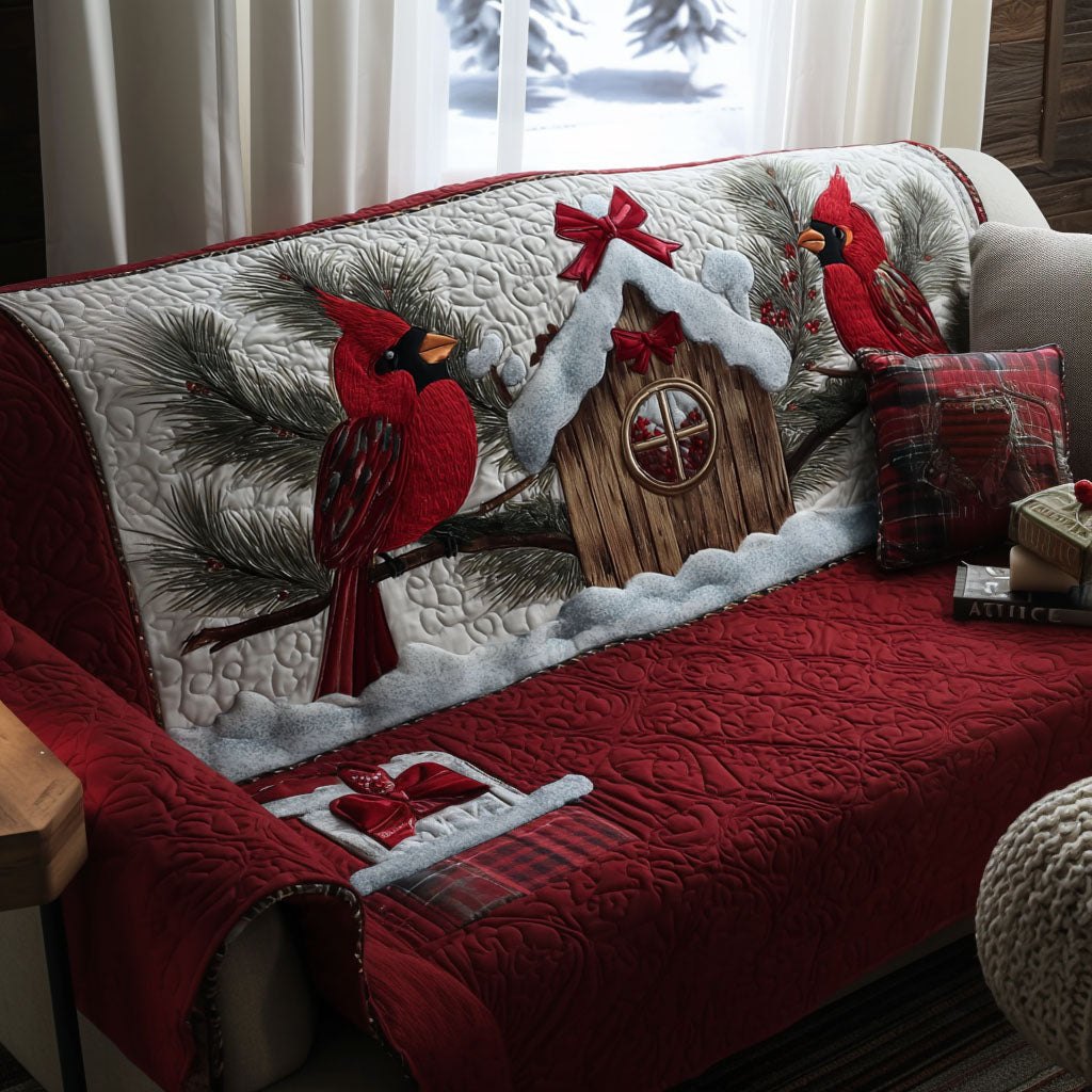 Joyful Cardinals Sofa Cover