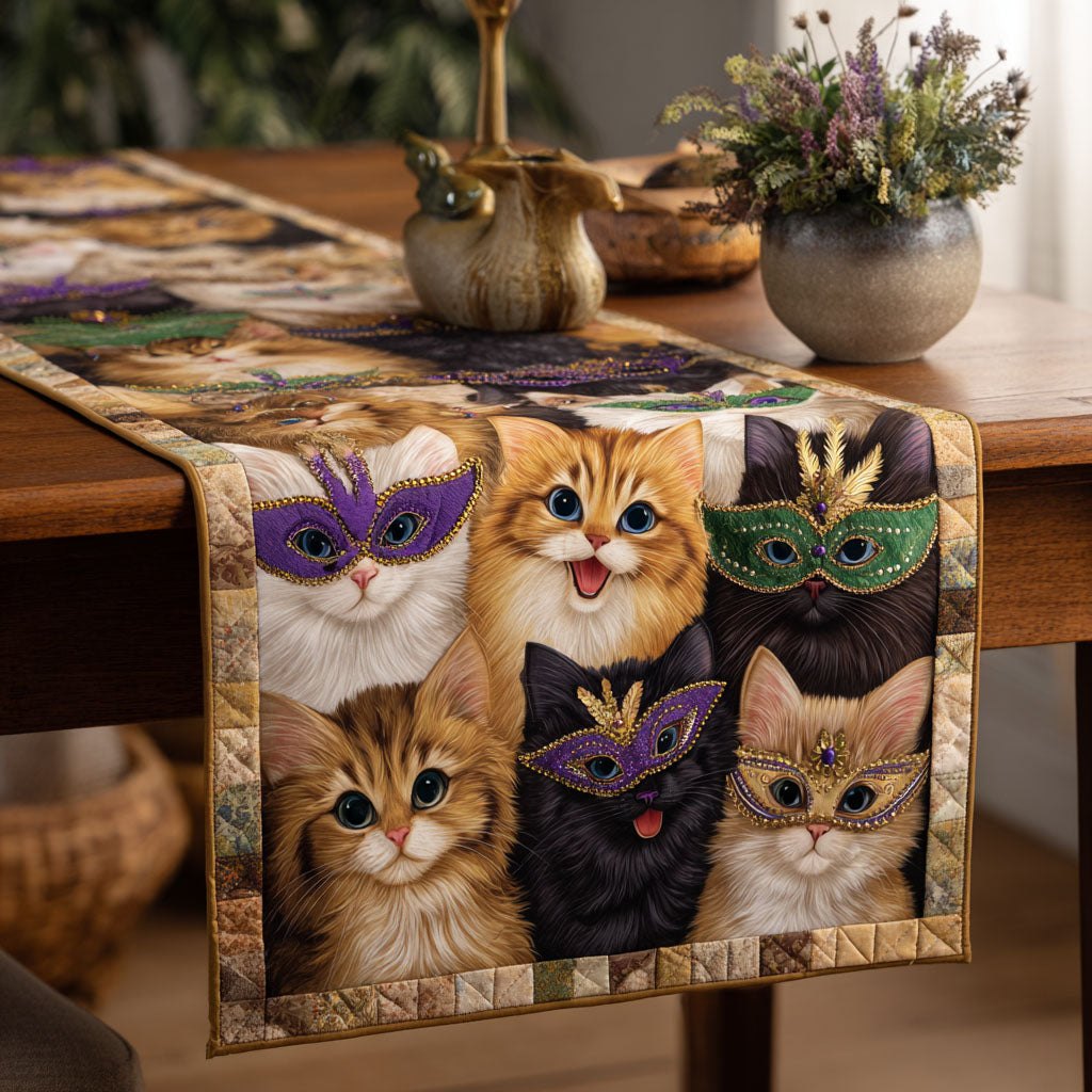Joyful Cat Table Runner
