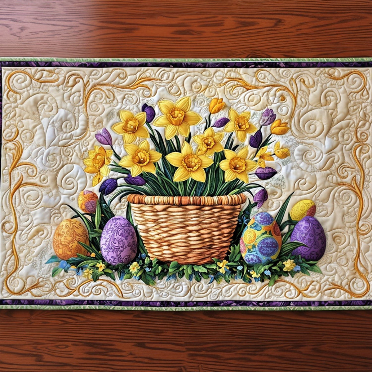 Joyful Easter Patch Table Runner
