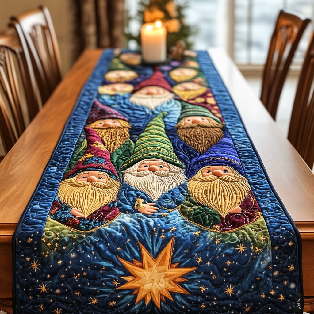 Joyful Gnomes Table Runner
