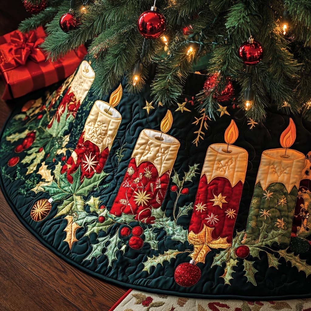 Joyful Night Christmas Tree Skirt