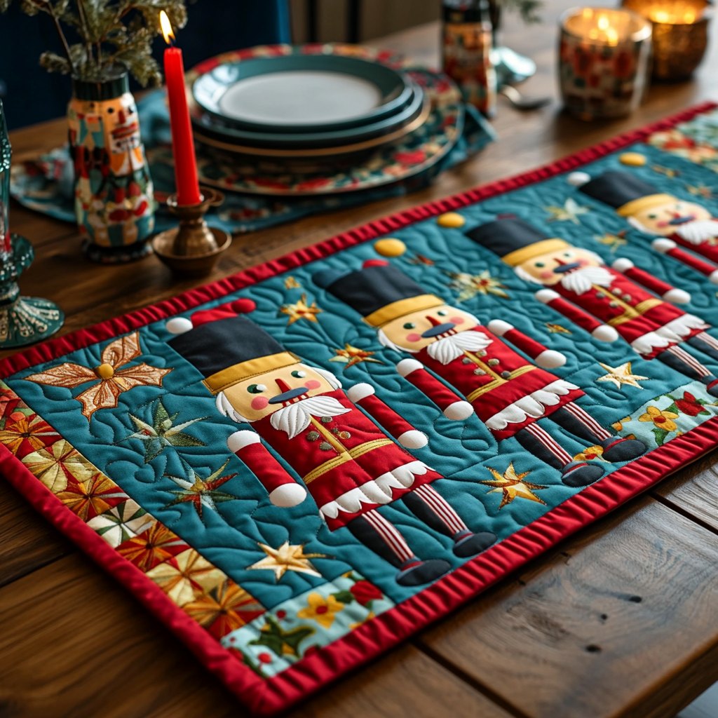 Joyful Nutcracker Table Runner