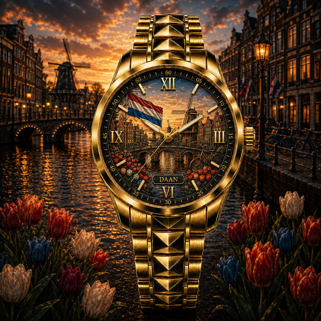 Custom Dutch Heritage Watch — personalized with a custom name