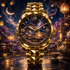 Custom Midnight Enchanted Tea House Watch — personalized with a custom name