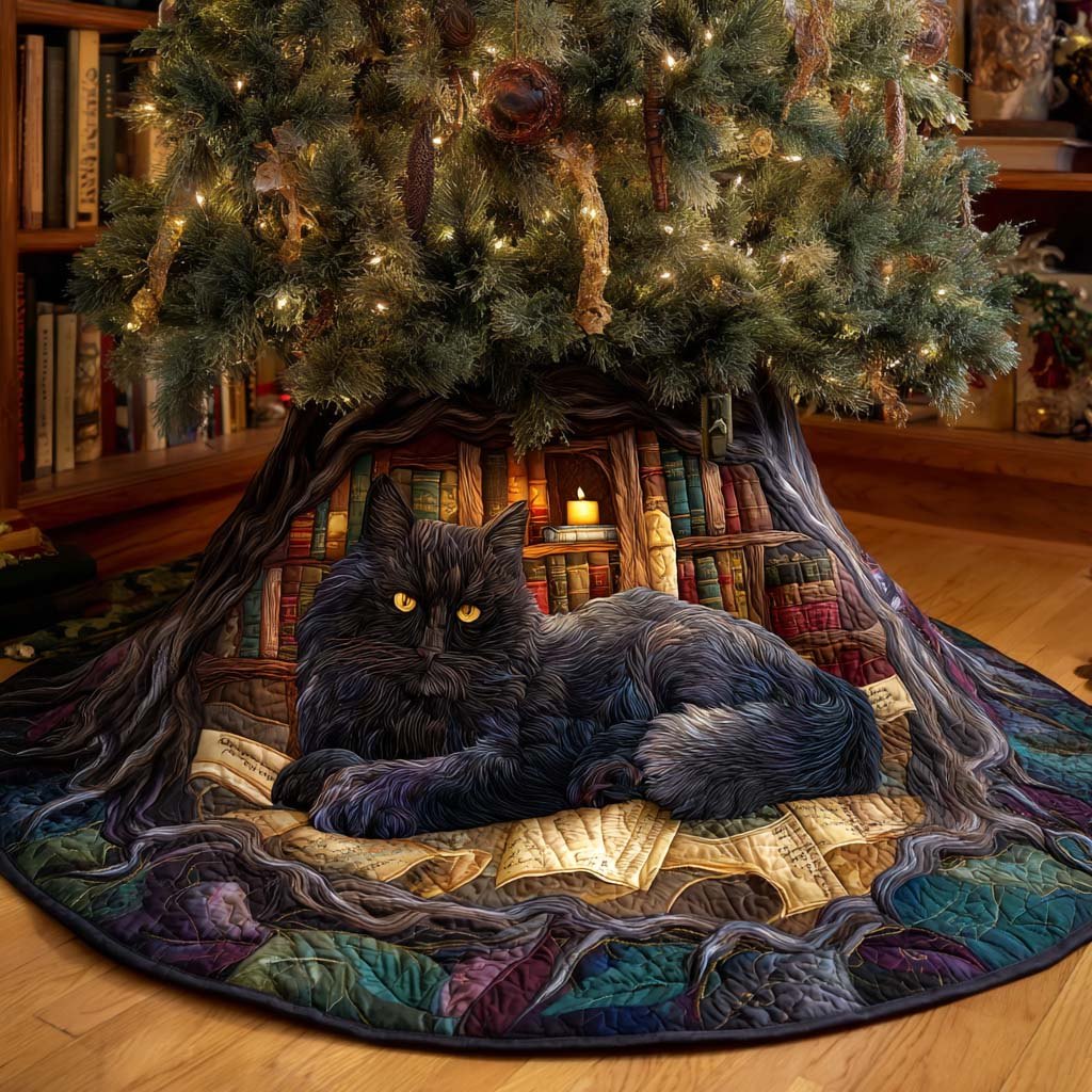 Keeper of Tomes Christmas Tree Skirt