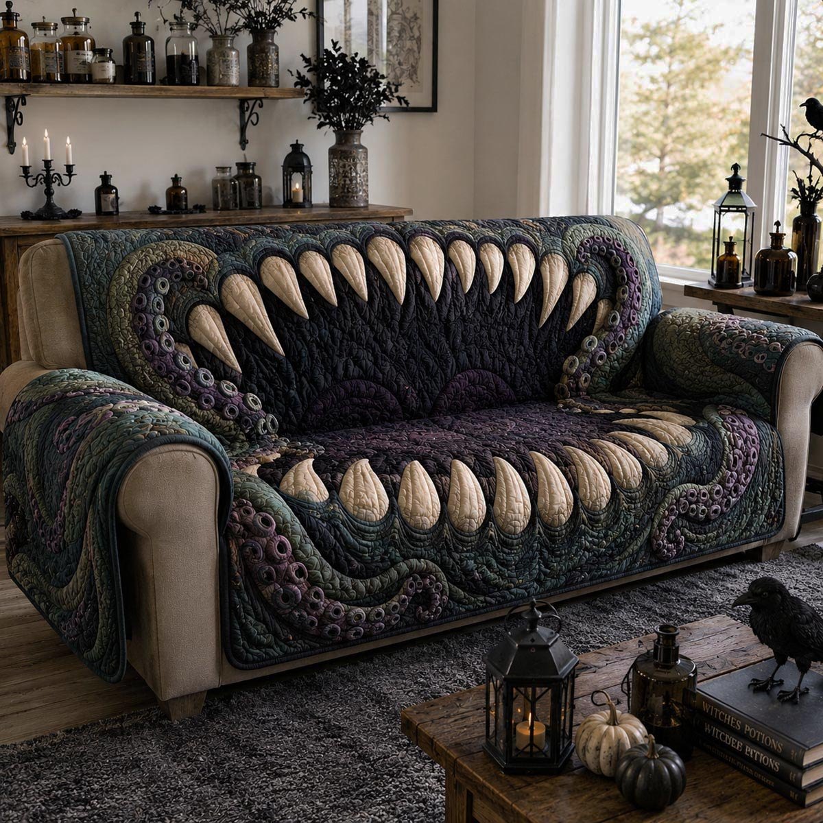 Kraken Nightmare Mouth Sofa Cover