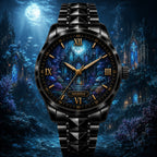 Custom Underwater Gothic Cathedral Watch — personalized with a custom name