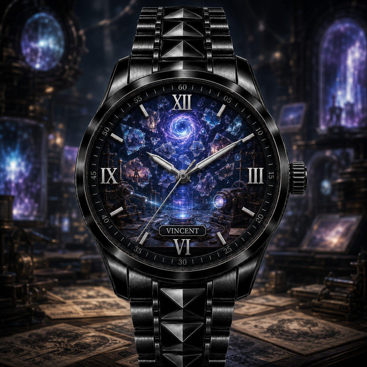 Custom Memory Shard Laboratory Watch — personalized with a custom name