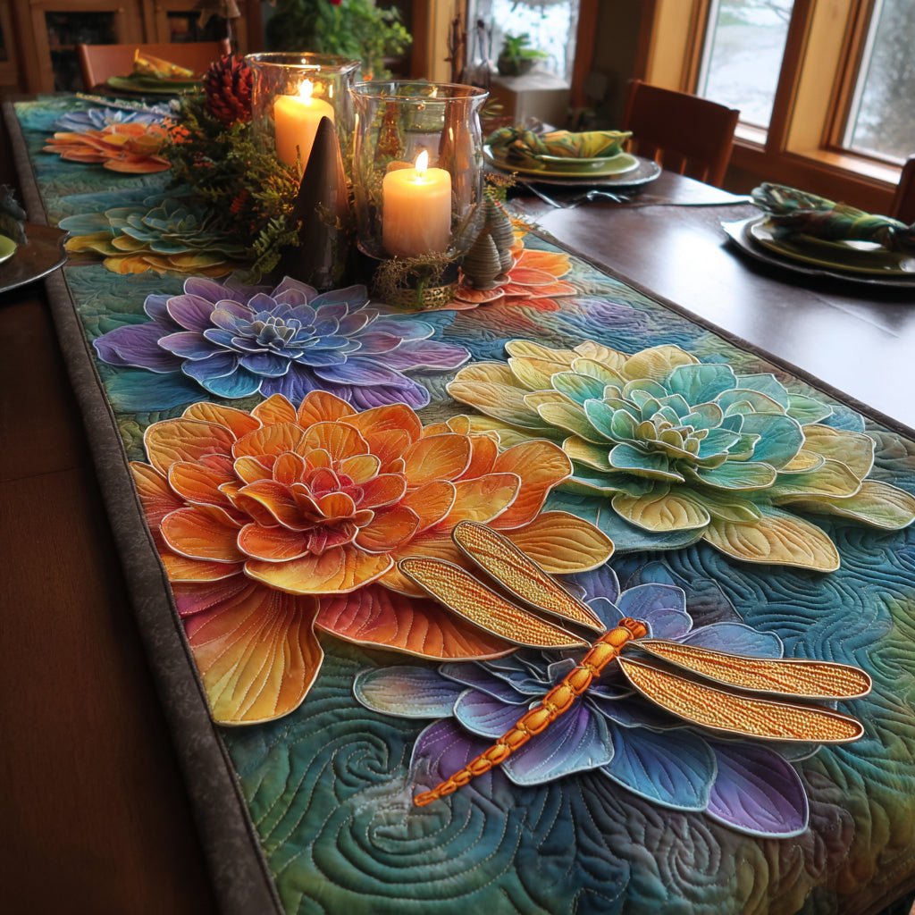 Lakeside Dragonfly Table Runner