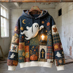Lantern Ghost Blessing hoodie, all-over print