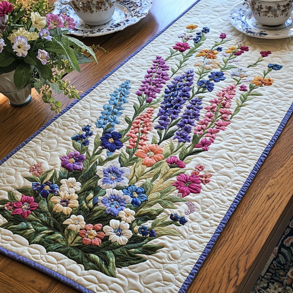 Larkspur Grace Table Runner