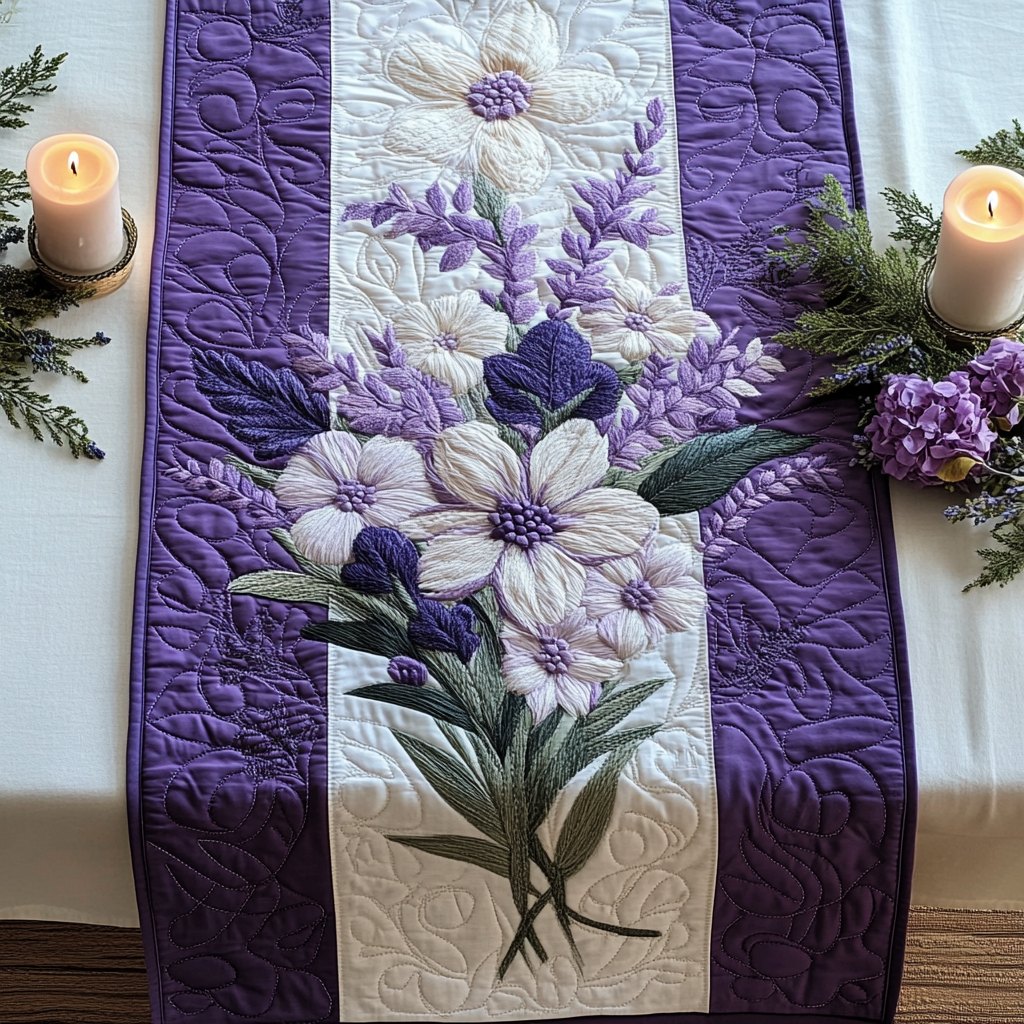 Lavender Aura Table Runner