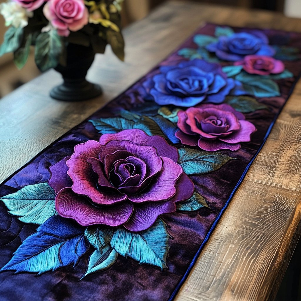 Lavender Bloom Table Runner