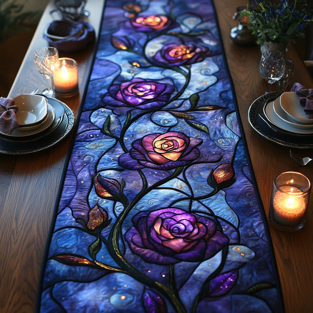 Lavender Elegance Table Runner