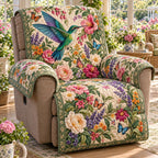 Lavender Garden Hummingbird Sofa Cover