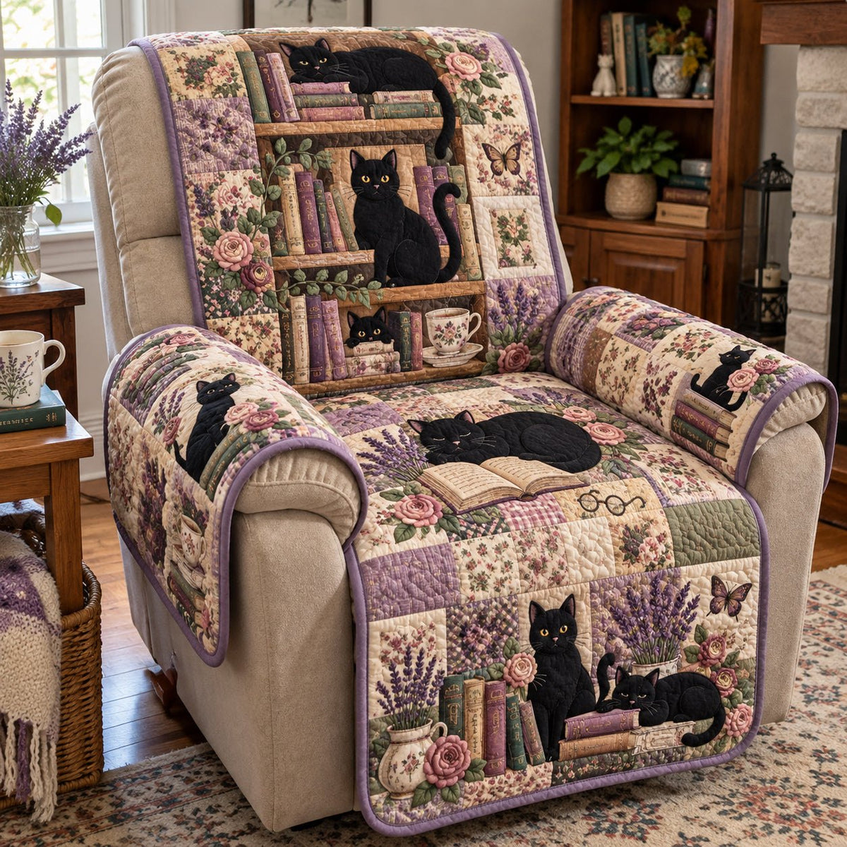 Lavender Purr Dream Sofa Cover