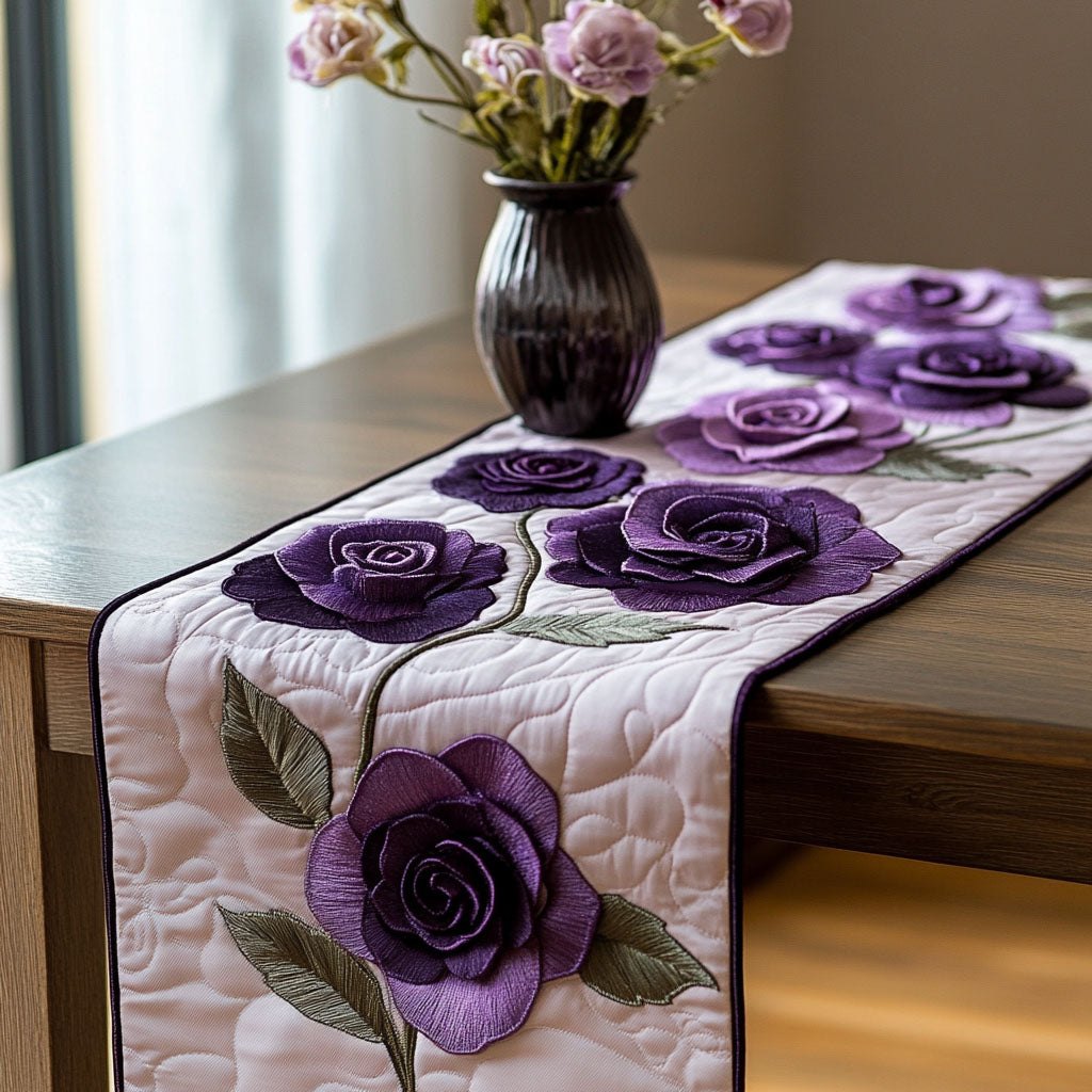 Lavender Rose Trail Table Runner