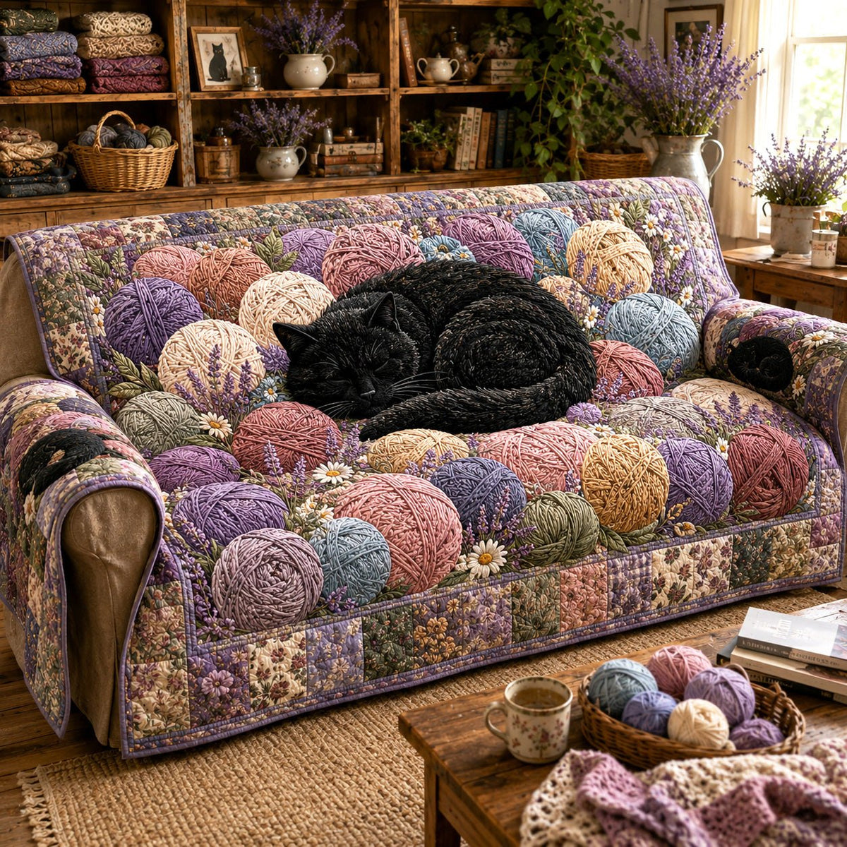 Lavender Slumber Sofa Cover