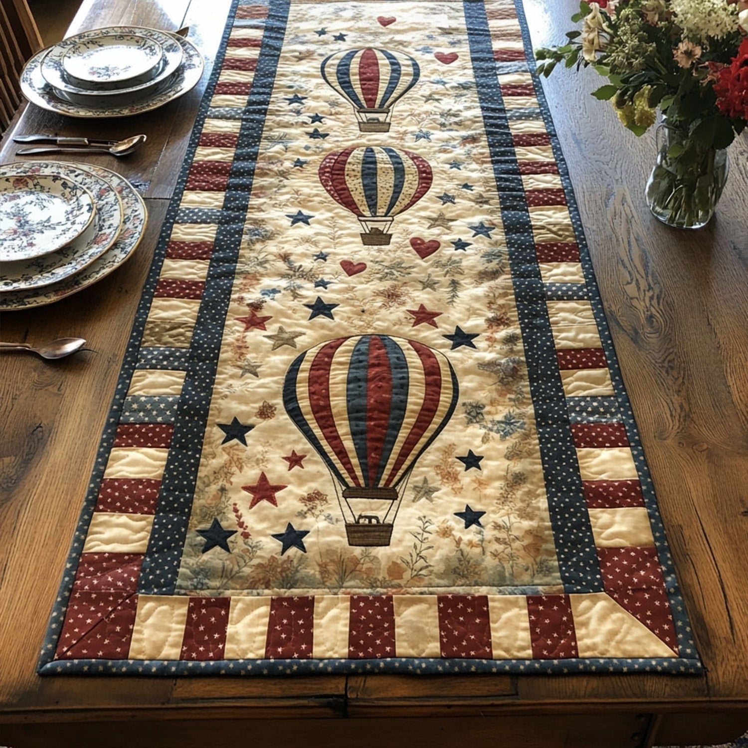 Liberty Balloons Table Runner
