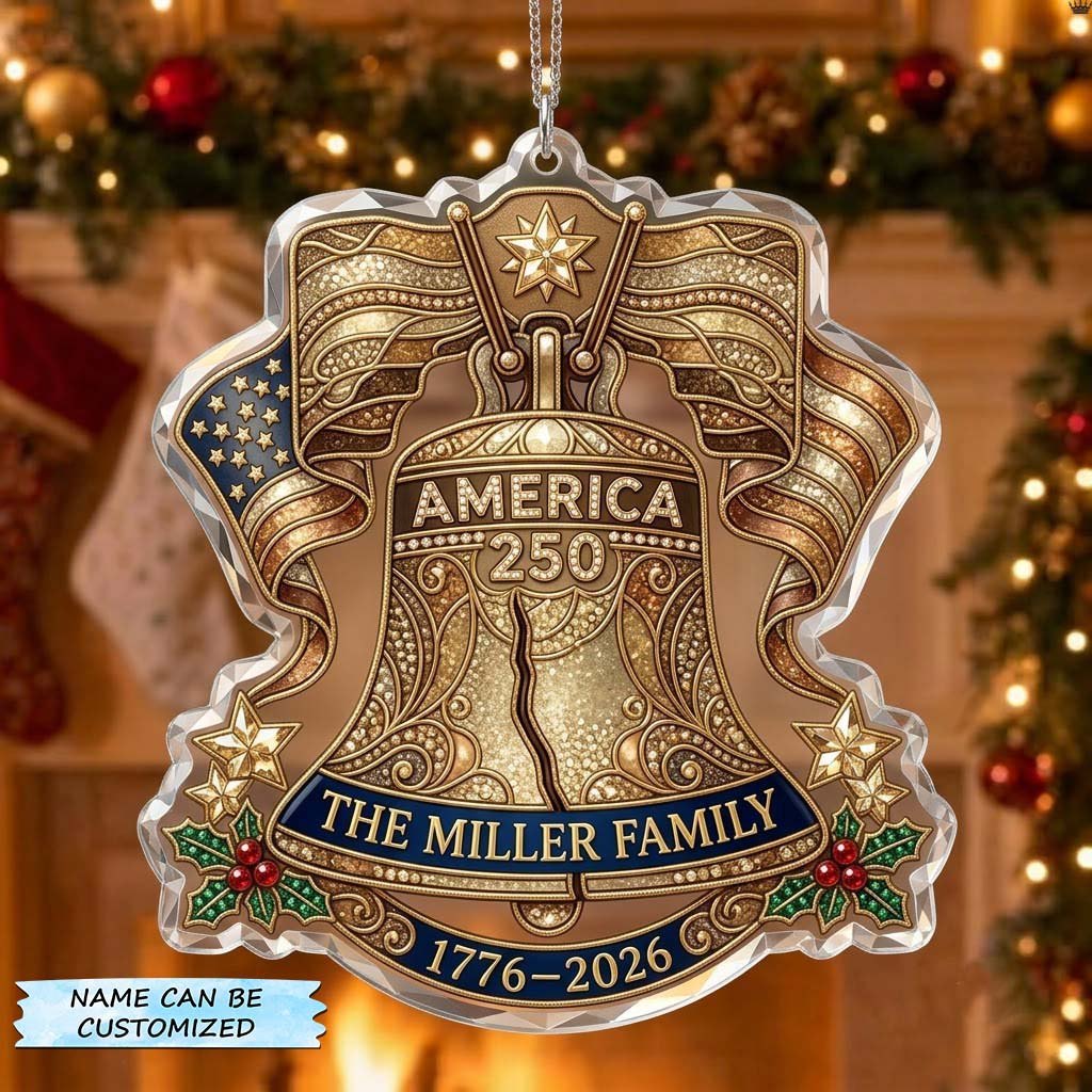Liberty Bell Family Legacy Christmas Ornament
