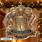 Liberty Bell Family Legacy Christmas Ornament