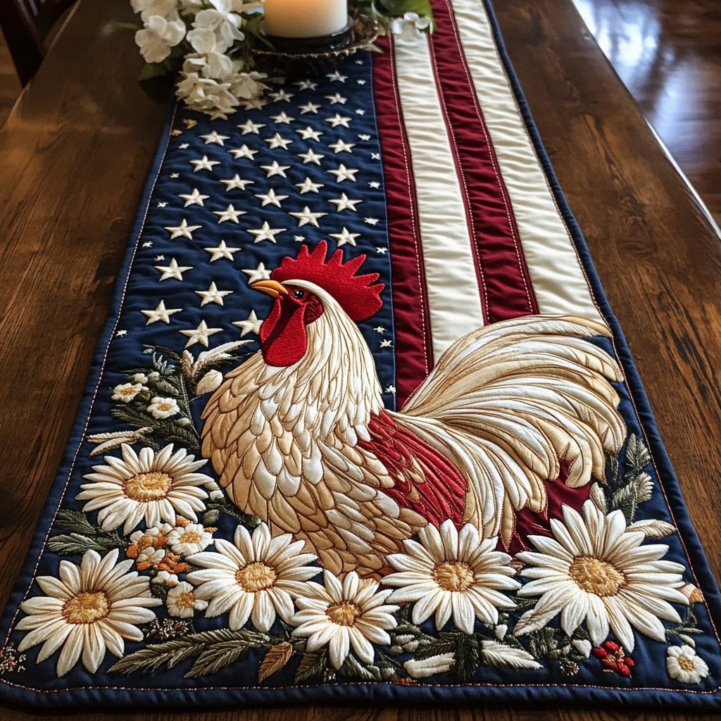 Liberty Feather Table Runner