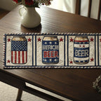 Liberty Lager Cans Table Runner