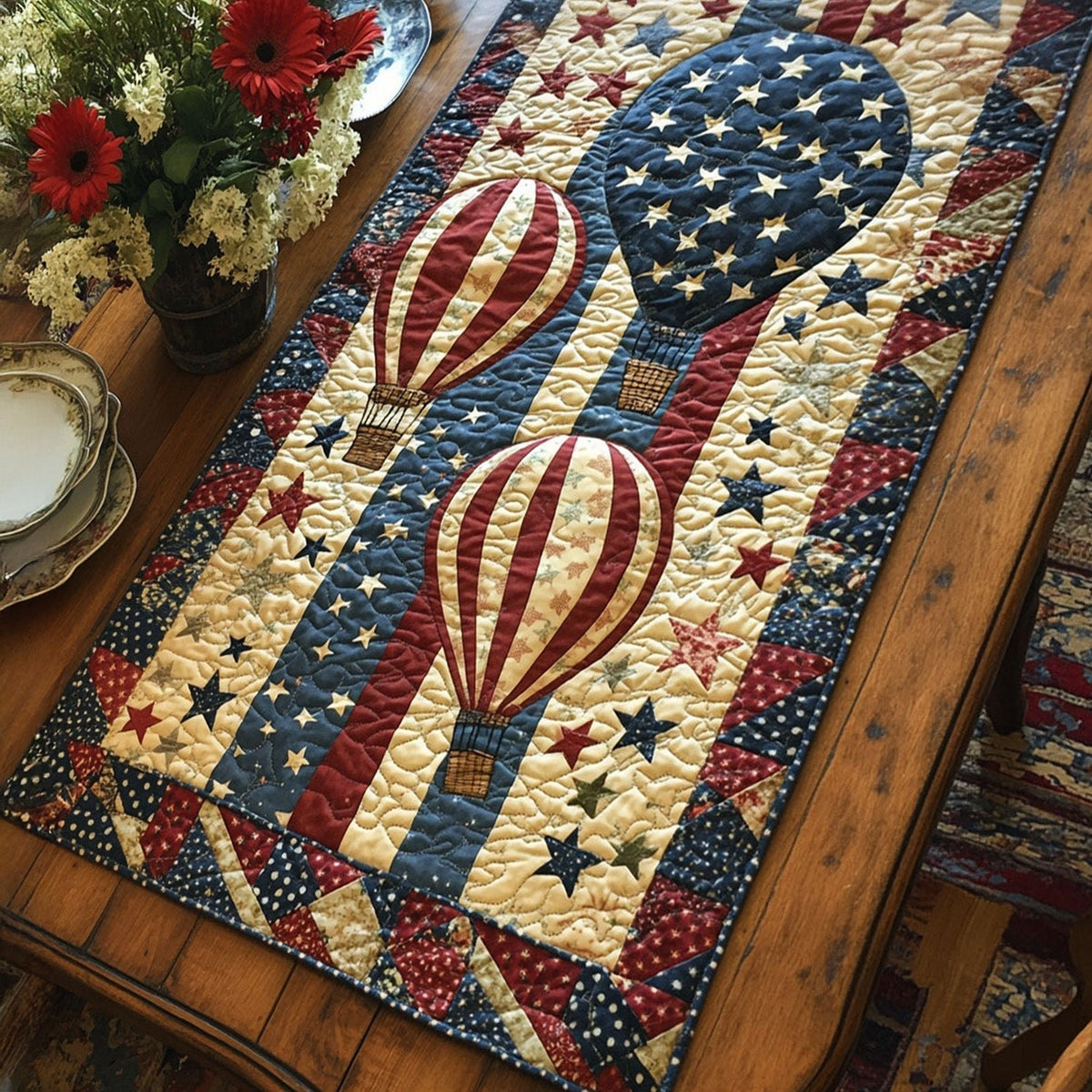 Liberty in the Air Table Runner