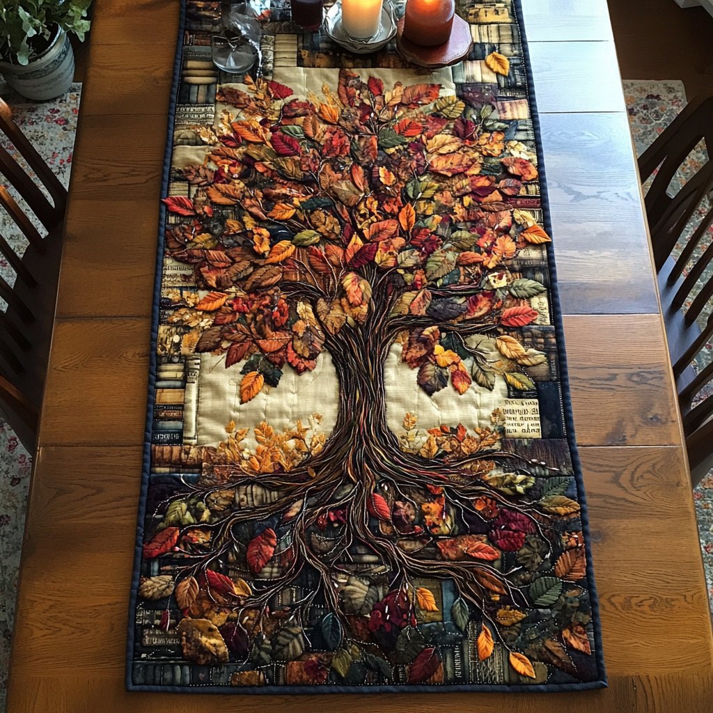 Library Bloom Table Runner