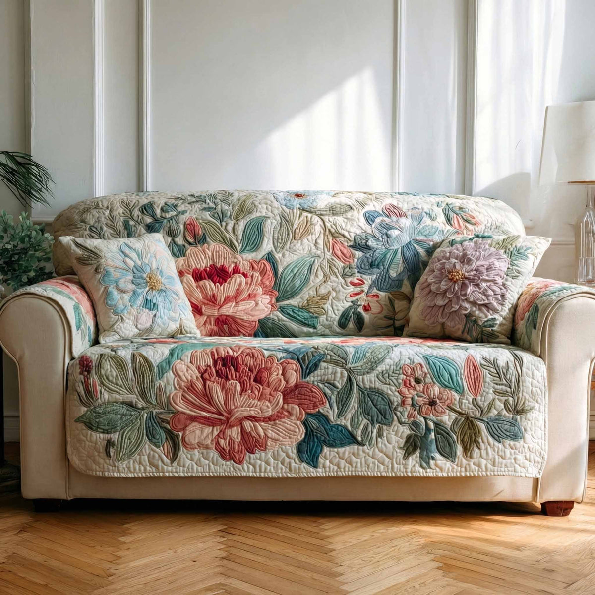 Light Meadow Sofa Cover