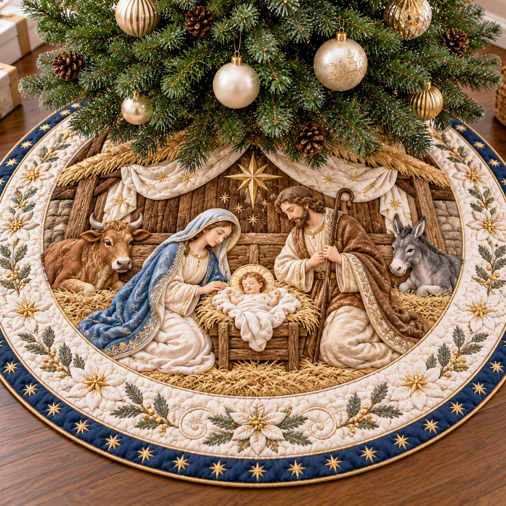 Light of Bethlehem Christmas Tree Skirt
