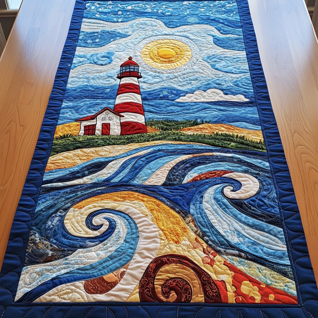 Lighthouse Horizon Table Runner