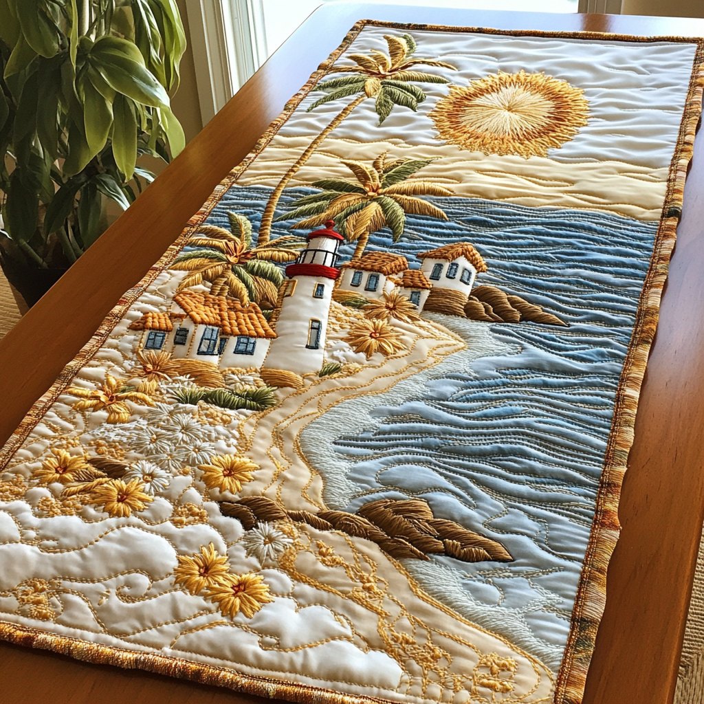 Lighthouse Path Table Runner
