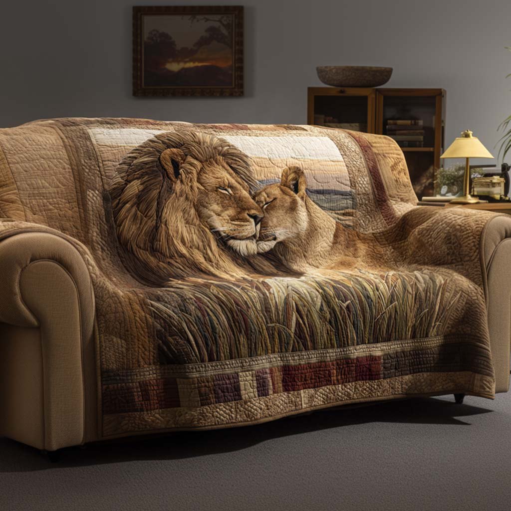 Lion Love Sofa Cover