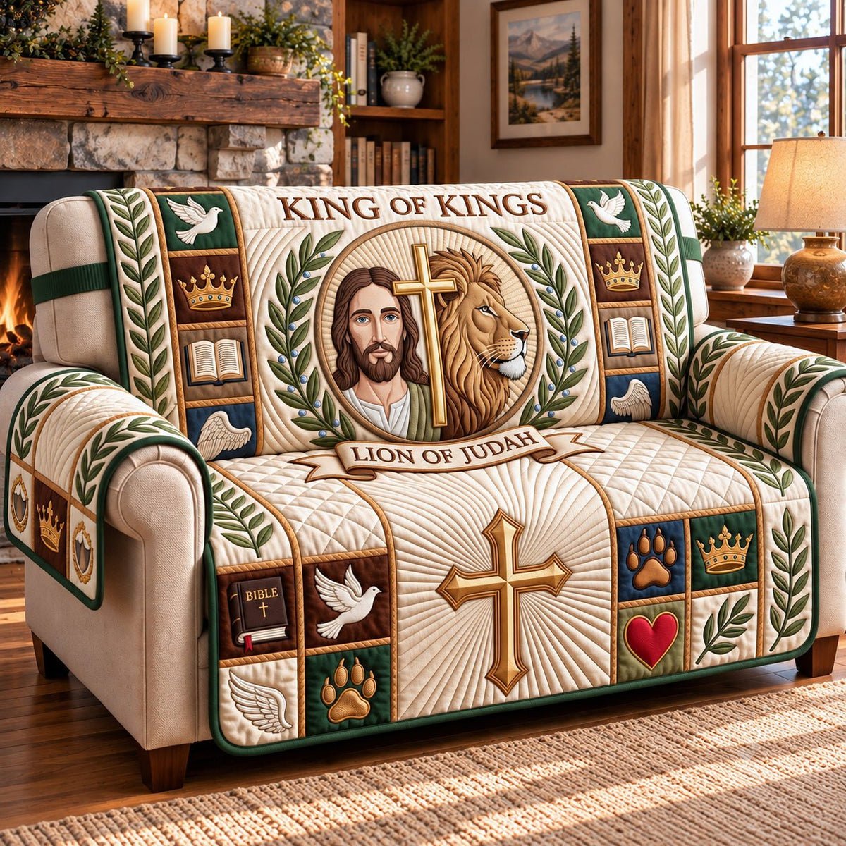 Lion of Judah Sofa Cover