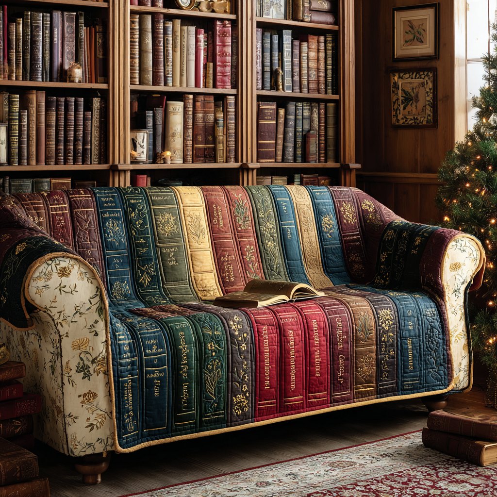 Literary Bloom Sofa Cover