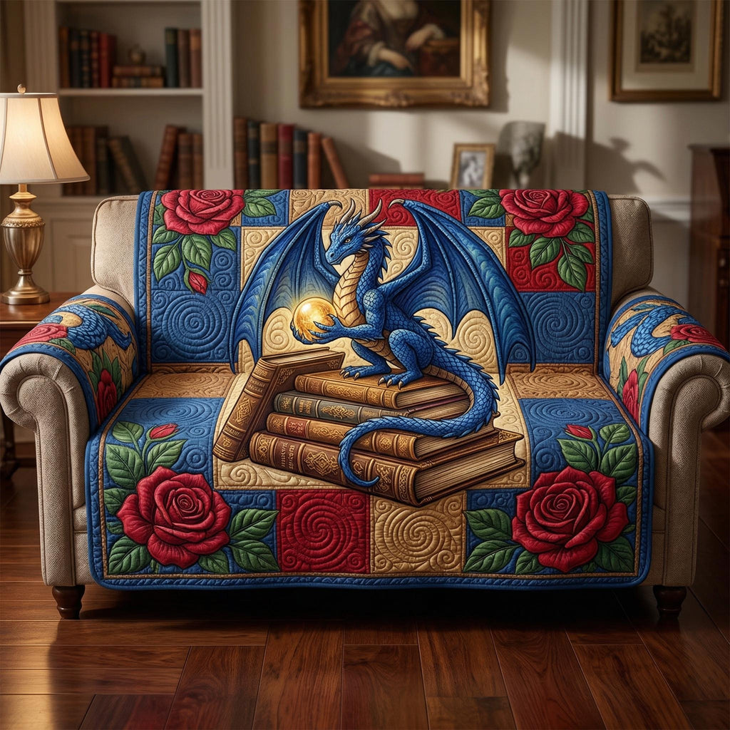 Literary Dragon Sofa Cover