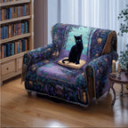 Literary Whiskers Sofa Cover