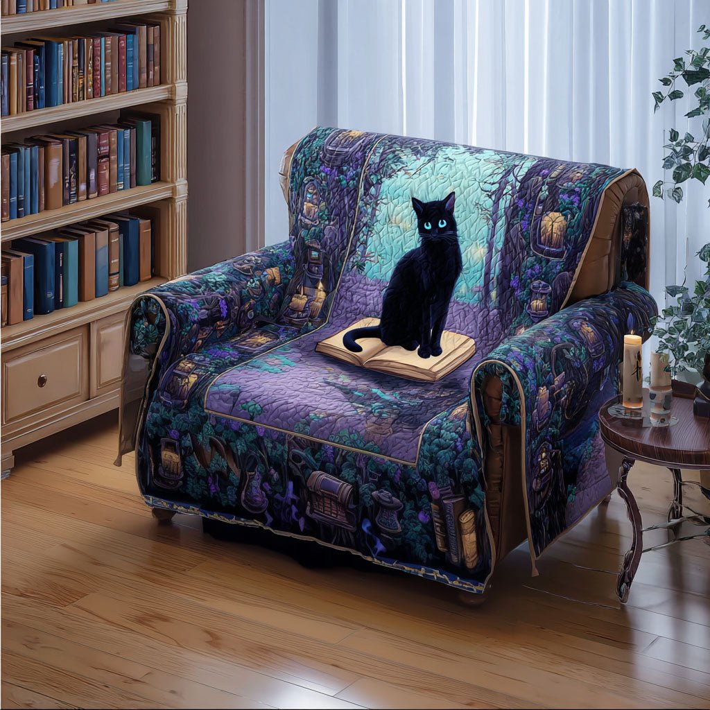 Literary Whiskers Sofa Cover