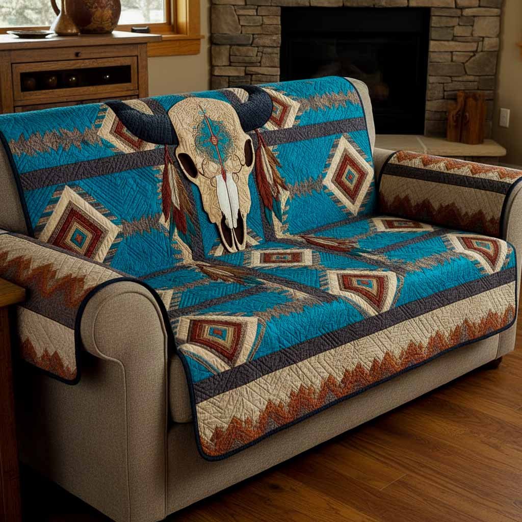 Lone Skull Sofa Cover