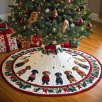 Long Dog Love Christmas Tree Skirt